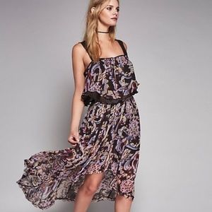 NEW Free People Falling Skies Hi Lo Skirt Set